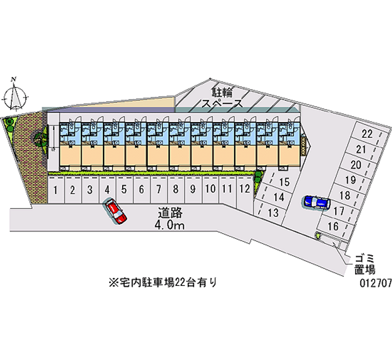 12707 Monthly parking lot