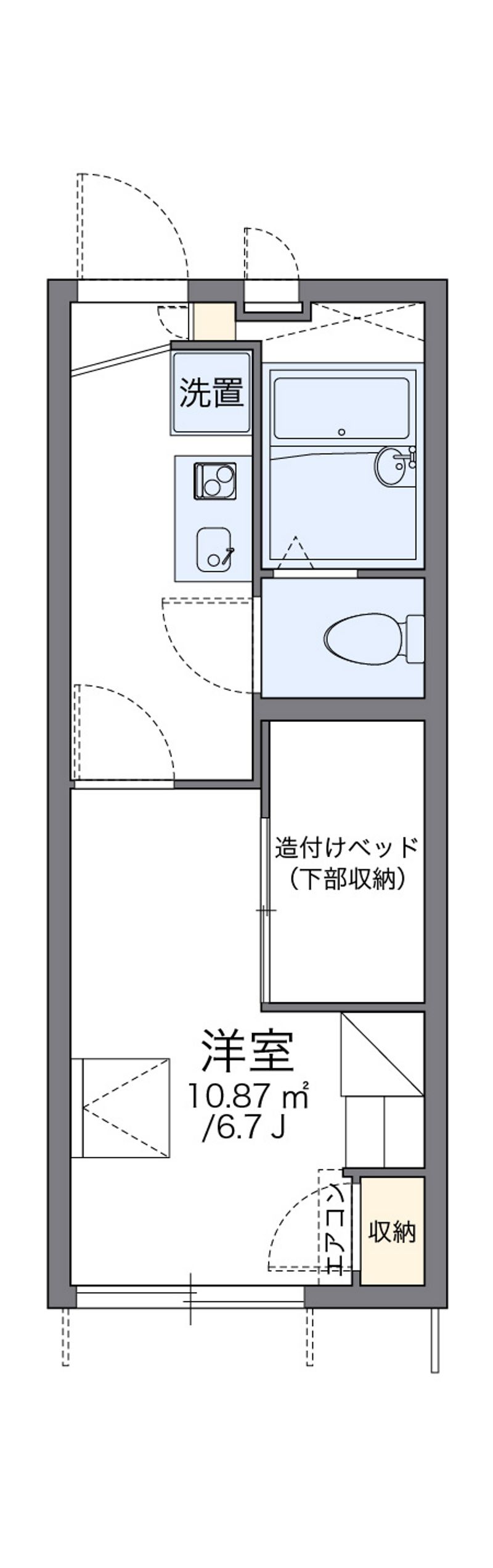 レオパレス堀田 間取図