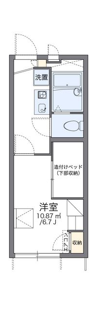 レオパレス堀田 間取り図