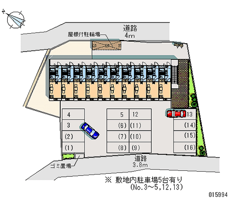 レオパレス横浜西寺尾Ⅱ 月極駐車場