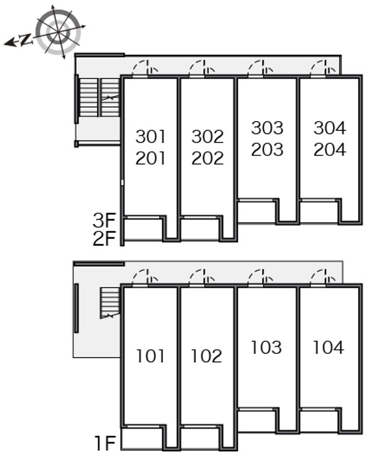 ミランダＬＵＡＮＡ 間取配置図