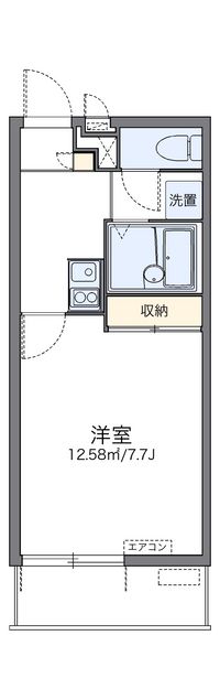 レオパレスインサイド中村 間取り図