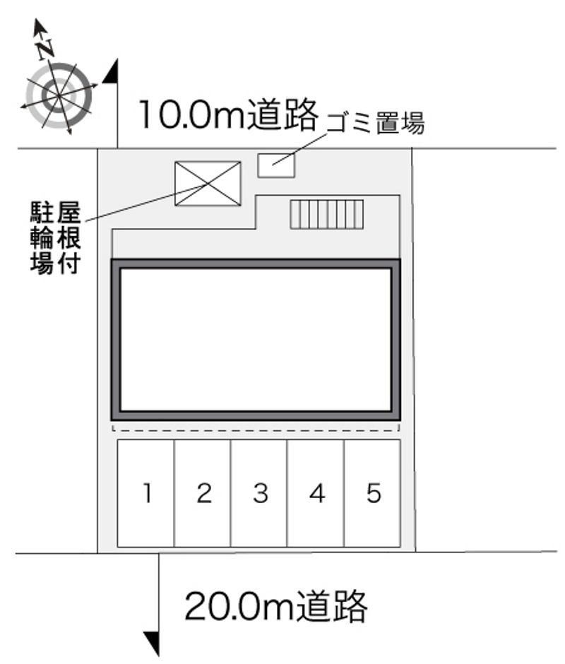 レオパレス星置 配置図
