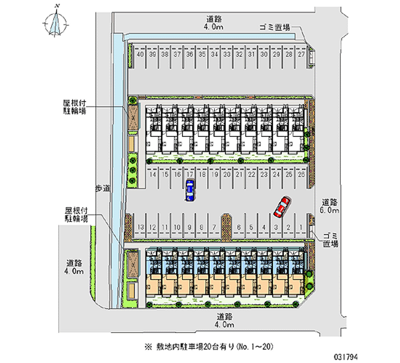 31794 Monthly parking lot