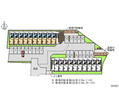 34400 Monthly parking lot