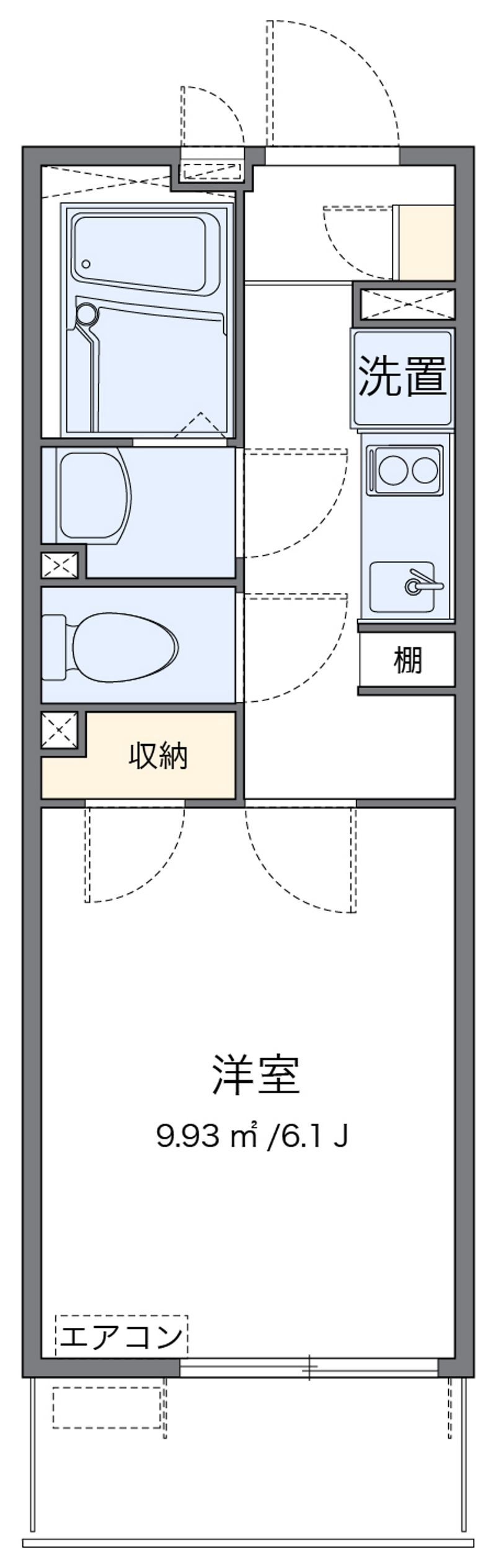 レオネクストアドバンス殿町Ⅱ 間取図