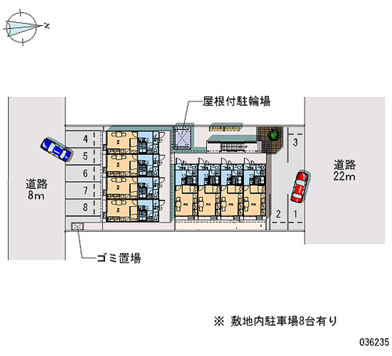 レオパレス日の出 月極駐車場