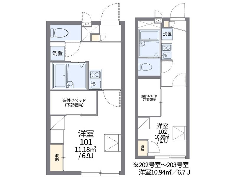 レオパレス万里小路ＷＥＳＴ 間取図