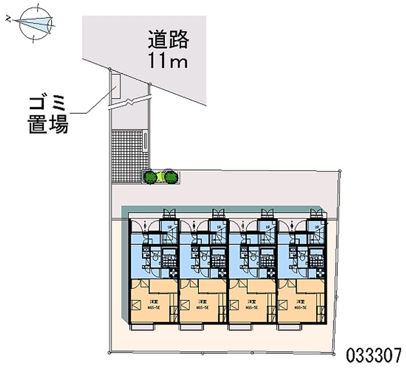 レオパレスＲｏｓｅ　Ｉｎｎ 区画図