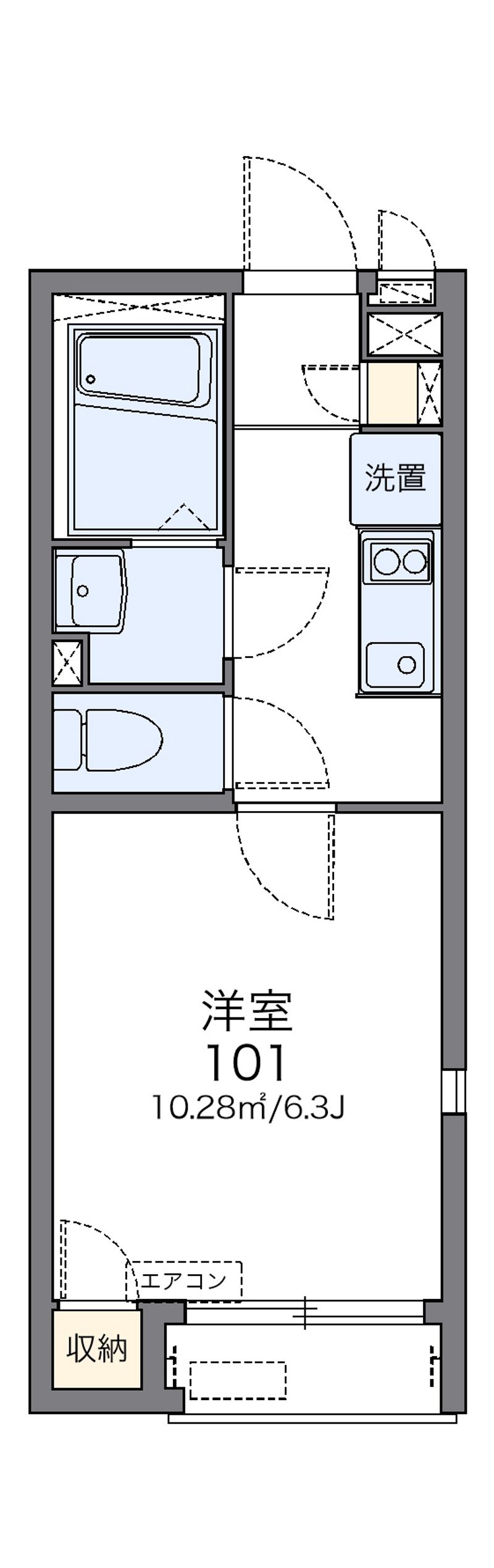 レオネクストフォレスト江見Ⅱ 間取図