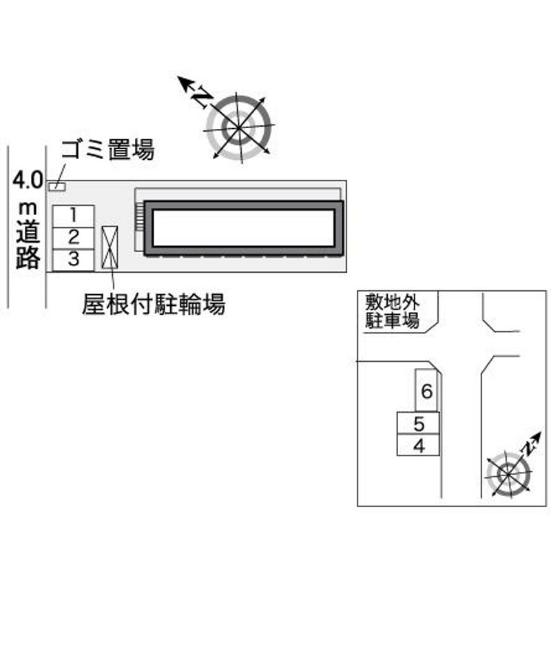 レオパレスビューハイツ 配置図