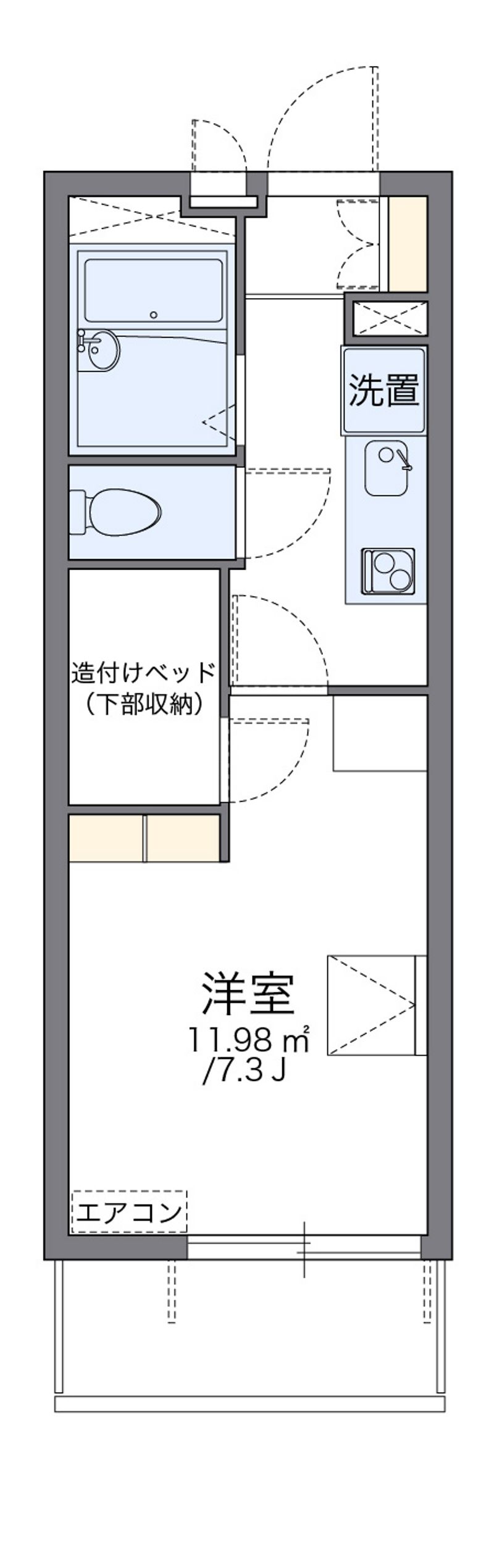 レオパレスチェリー 間取り