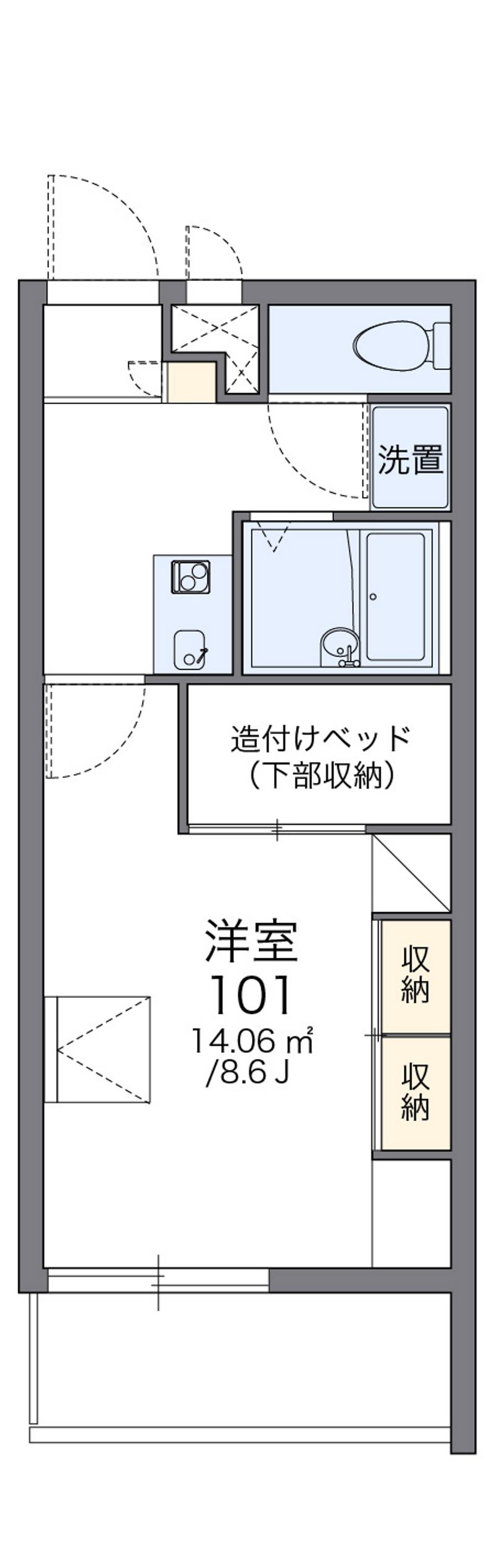 レオパレスＭ．Ｎ 間取図