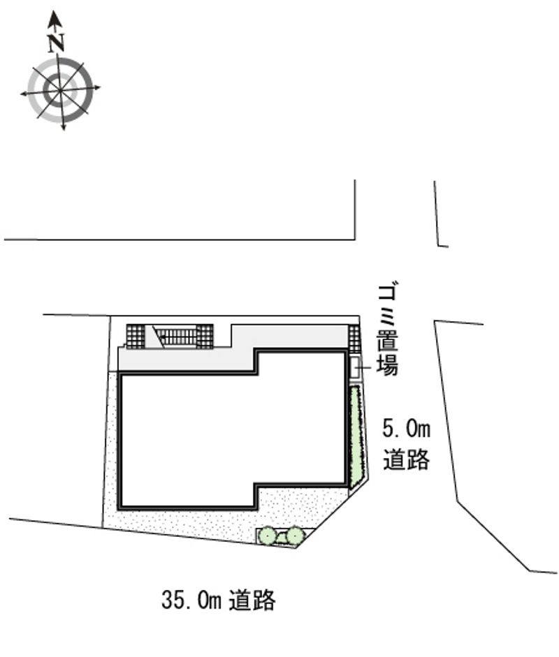 レオパレスフォーティーン扇 配置図