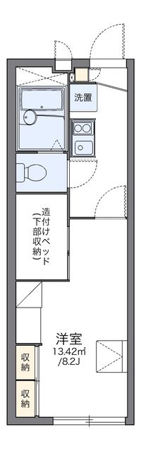 レオパレスアストレア　Ⅰ 間取り図