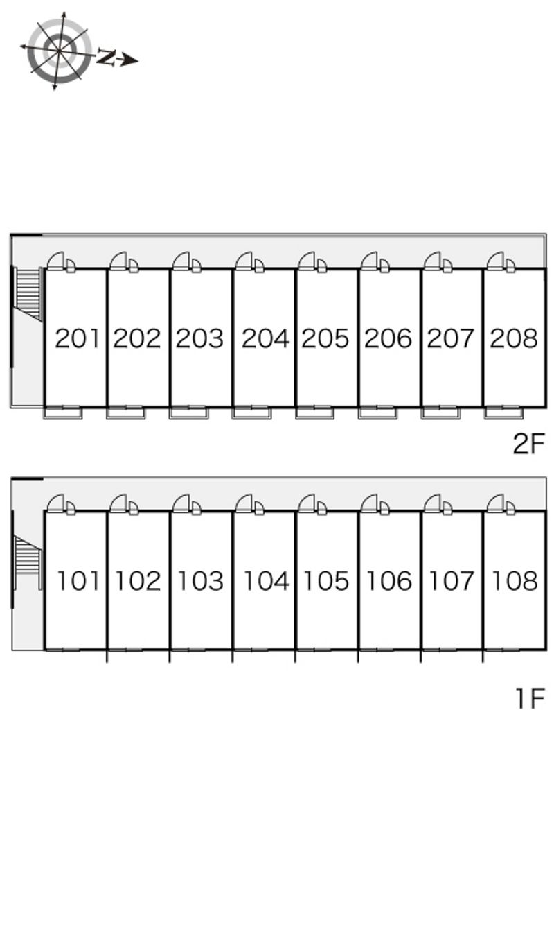 レオパレス虹 間取り配置図