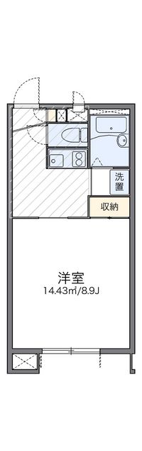 レオパレス渓−せせらぎ− 間取り図