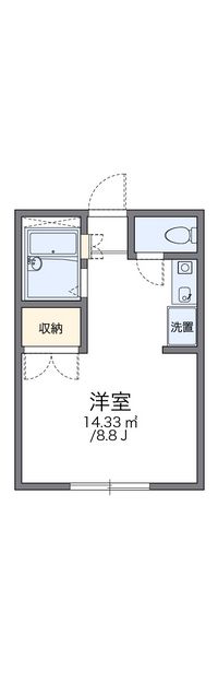 レオパレス３８７ 間取り図