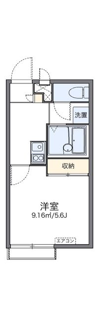 レオパレスラッキーサン横浜 間取り図