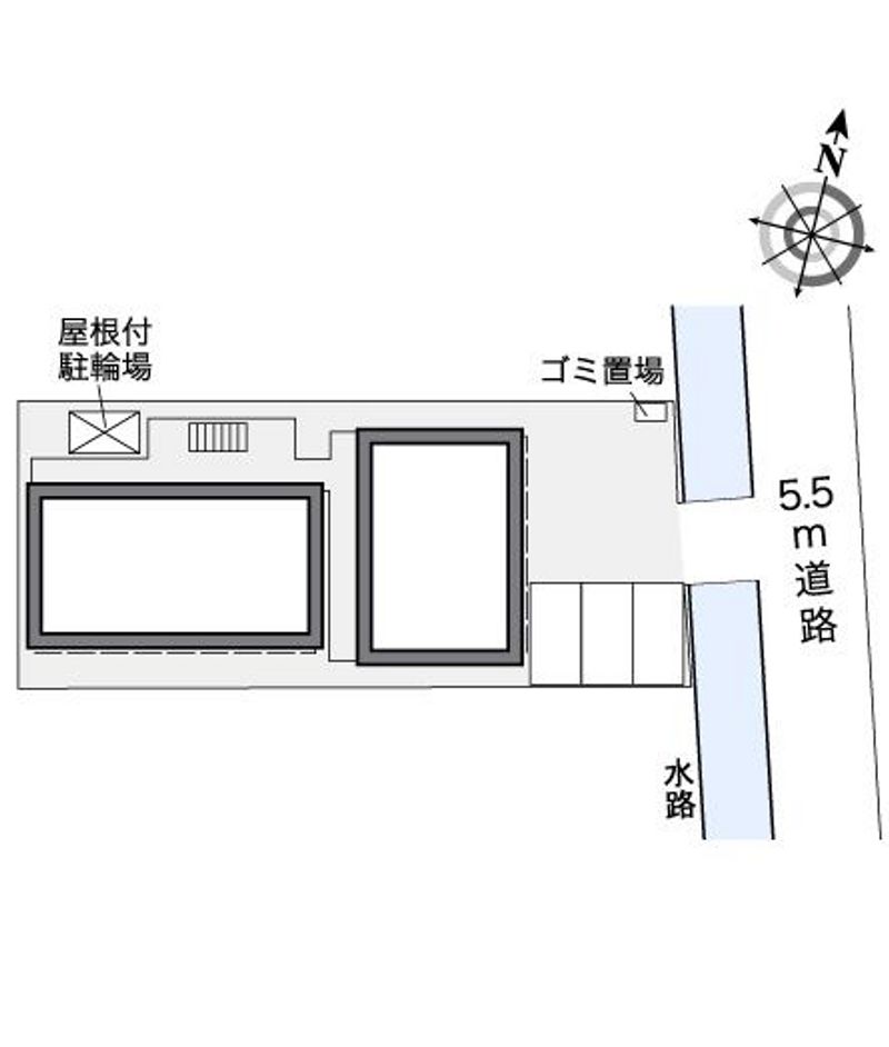 レオパレス香蘭 配置図