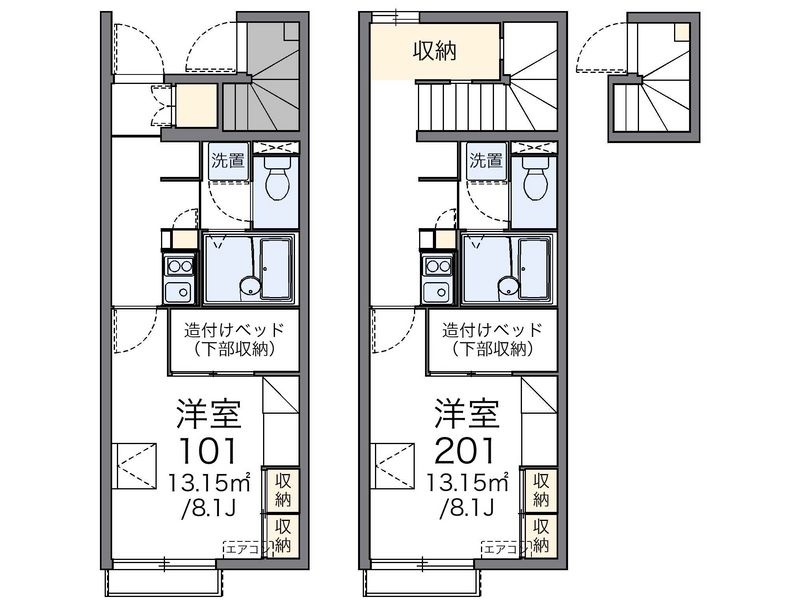 レオパレスＫｉｔａｉｃｈｉ　Ｓ 間取図