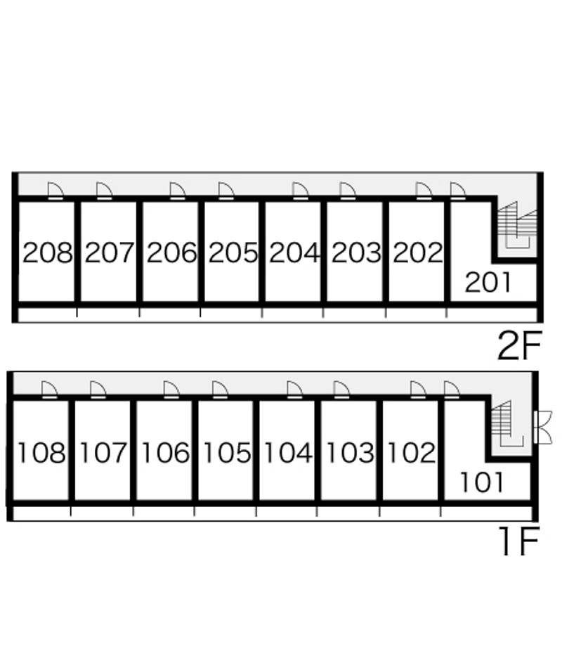 レオパレスナカノ 間取配置図
