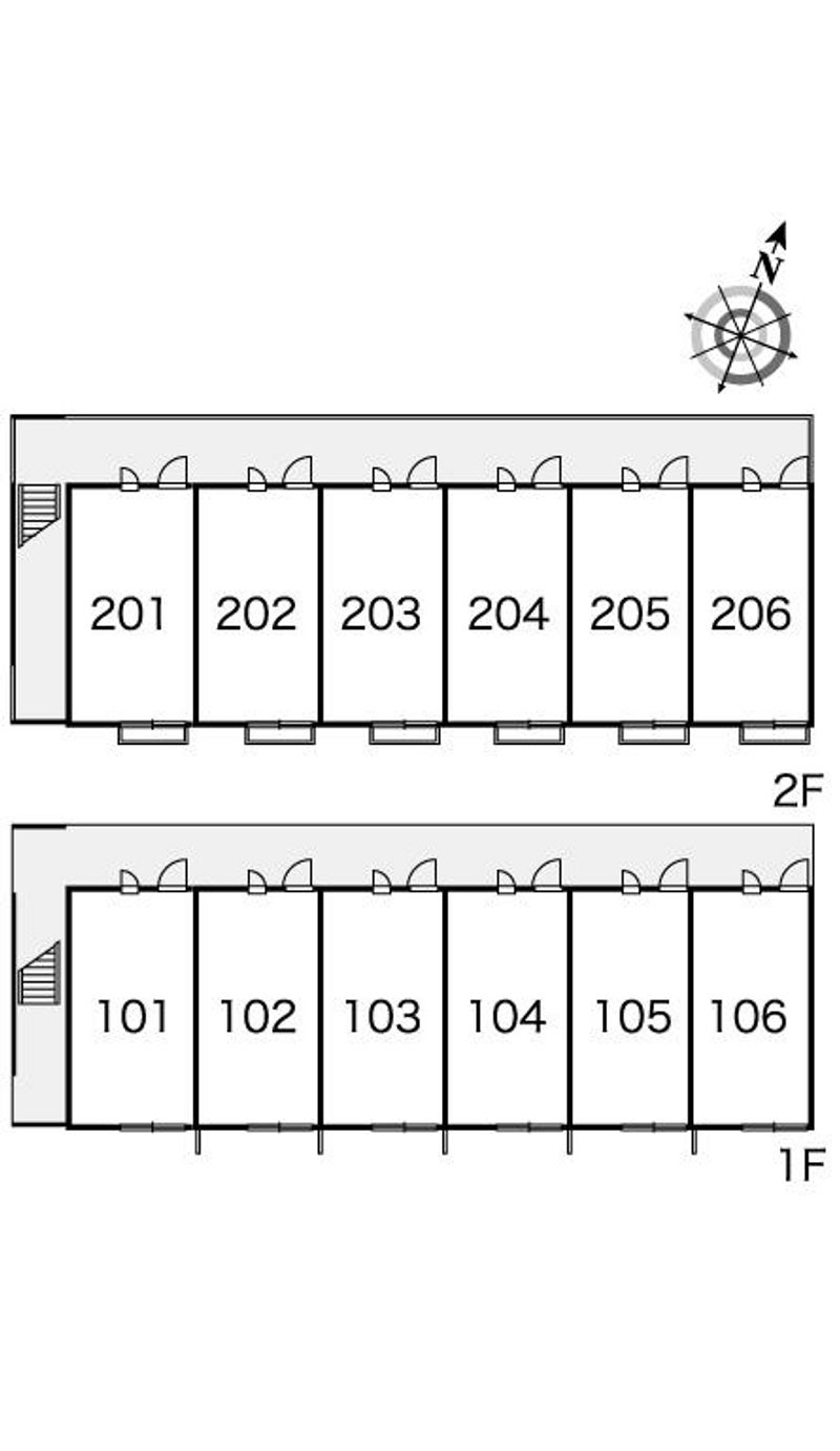 レオパレスエスペランサ泉 間取り配置図