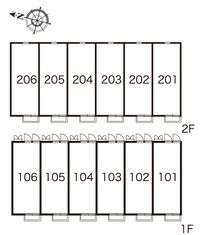 レオパレス延久Ⅲ 間取配置図