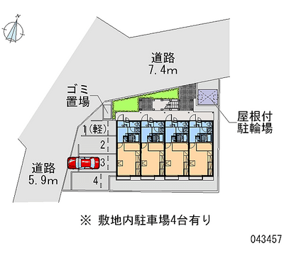 43457 Monthly parking lot