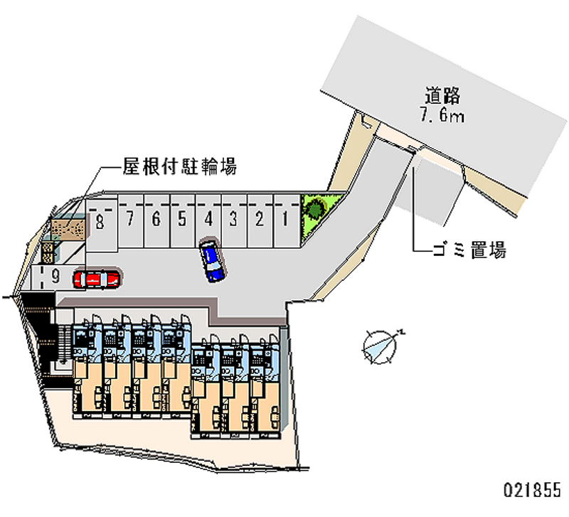 レオパレスミドリ 月極駐車場