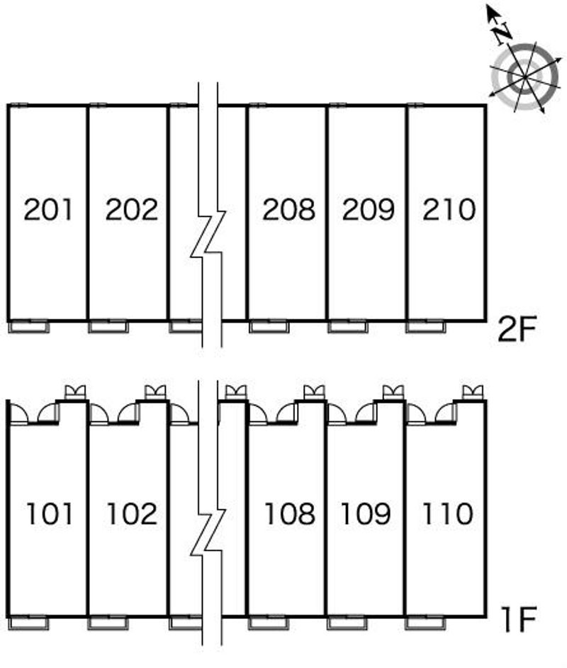 レオパレス暁 間取配置図