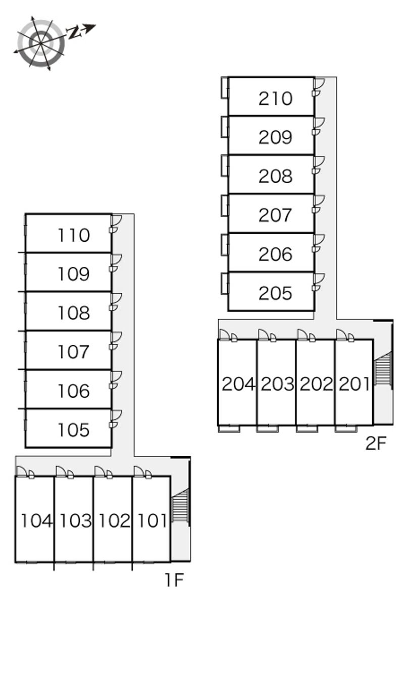 レオパレス美艶 間取配置図