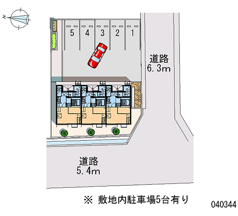 レオパレスパミドール 月極駐車場