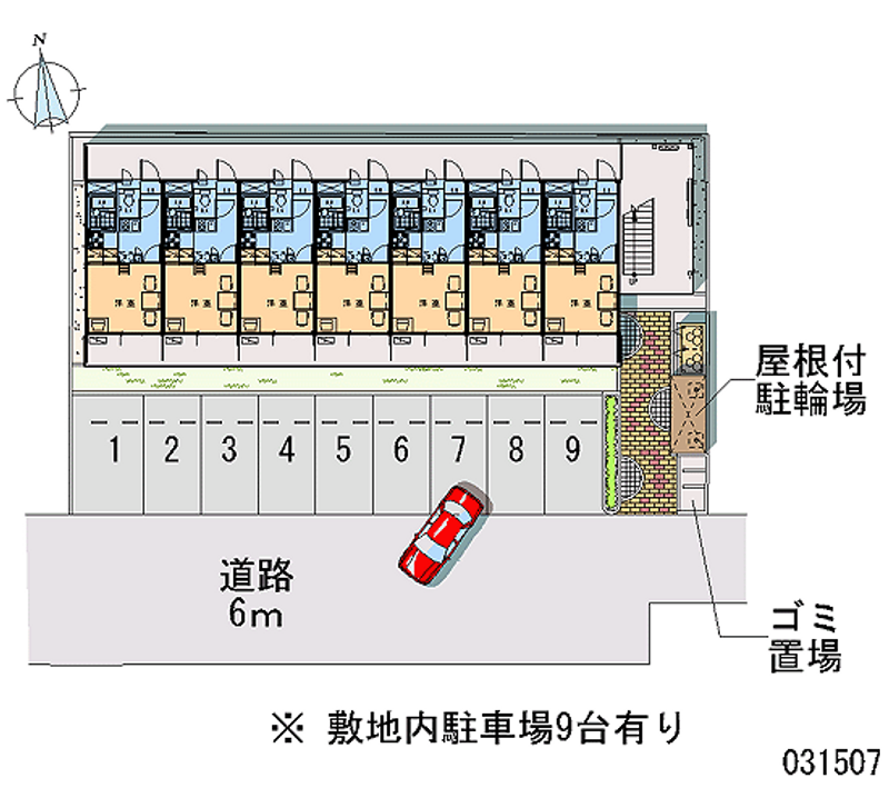 レオパレスなでしこ荘 月極駐車場