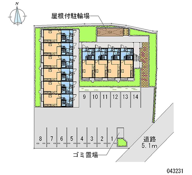 43231 Monthly parking lot