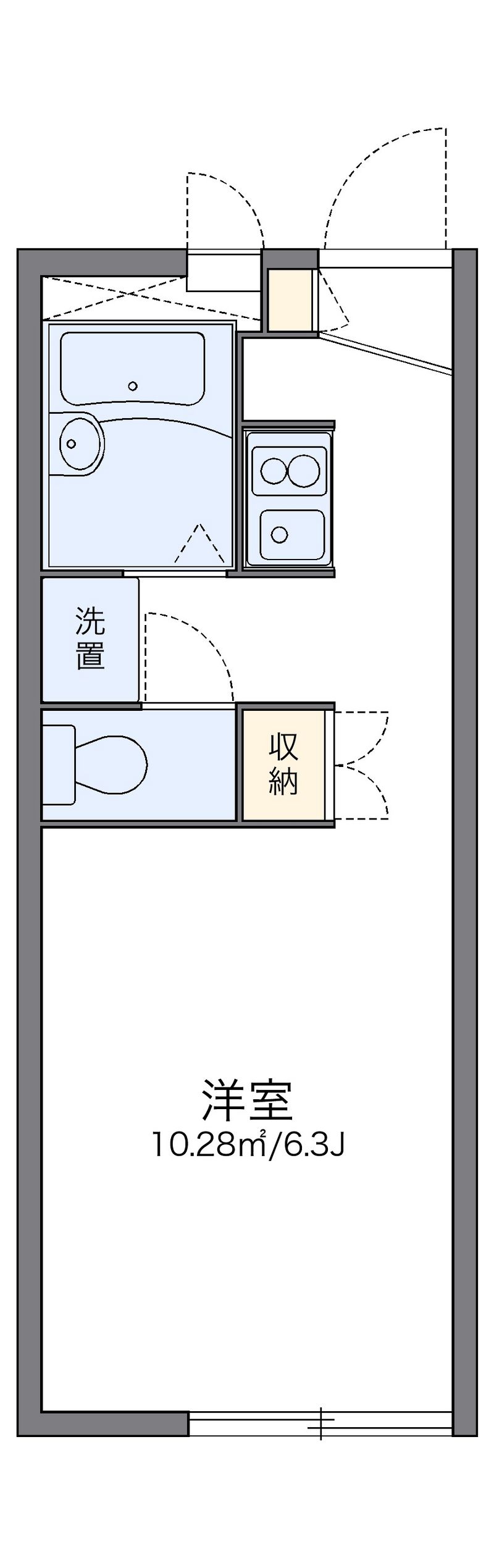 レオパレスグランデⅡ 間取図