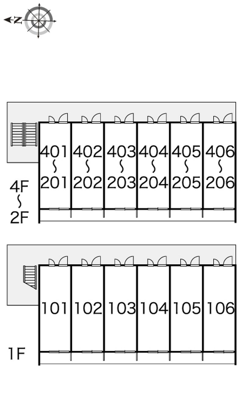 レオパレスダイチＡ 間取配置図