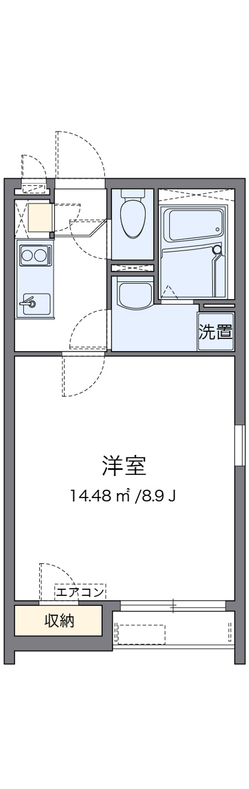 クレイノサンライズ楠 間取図