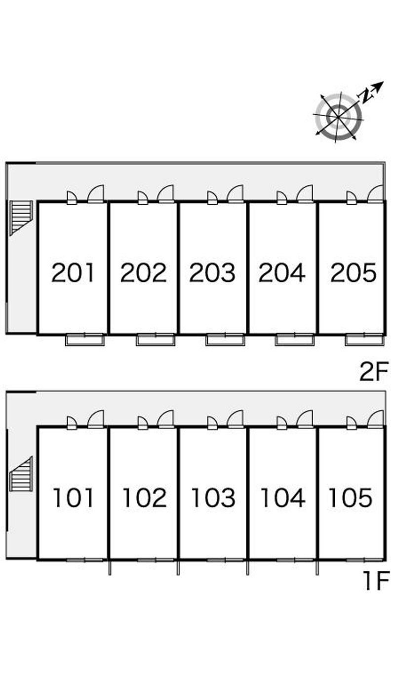 レオパレスパウロ 間取配置図
