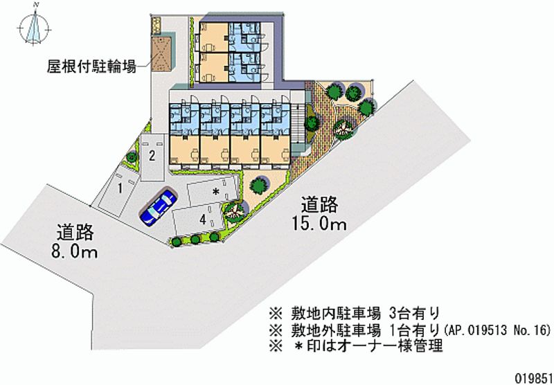 レオパレス浮城 月極駐車場