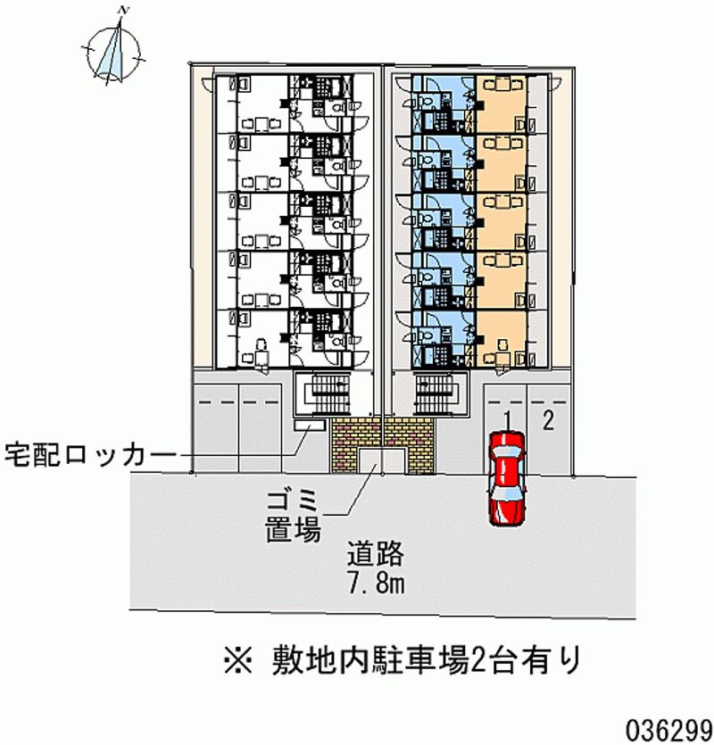 レオパレス友井 区画図