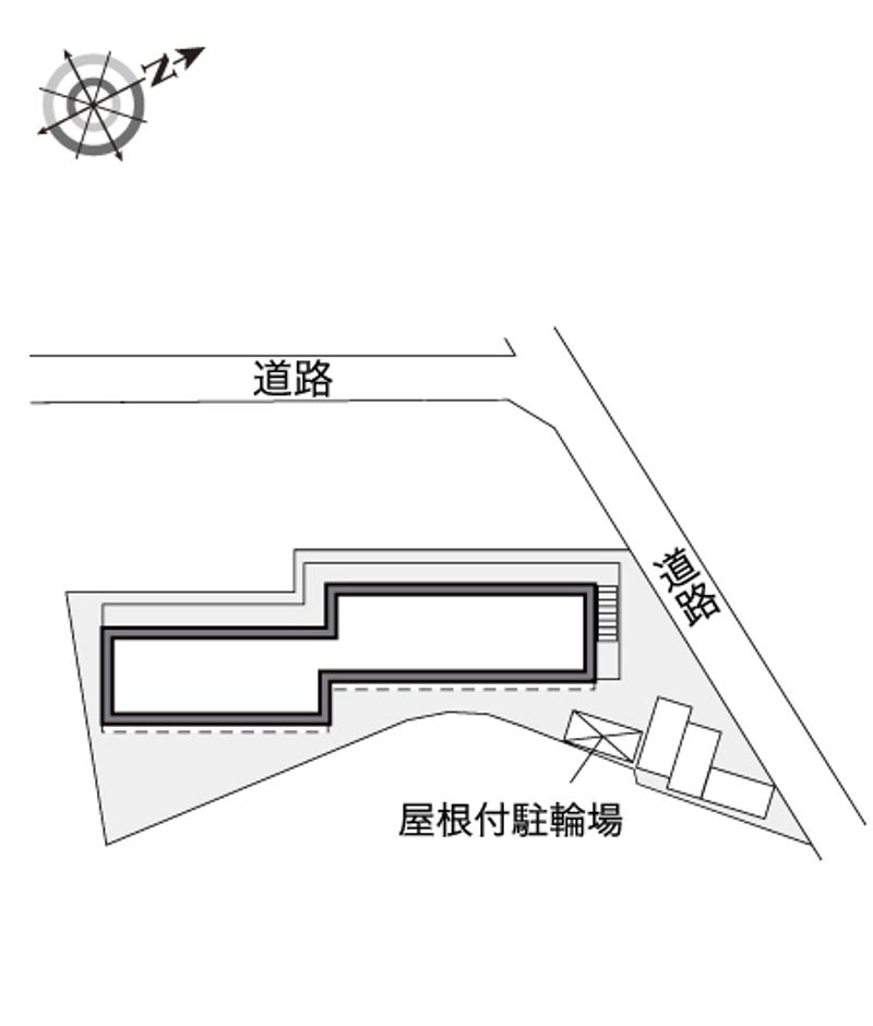 レオパレスファミーユ上並榎 駐車場
