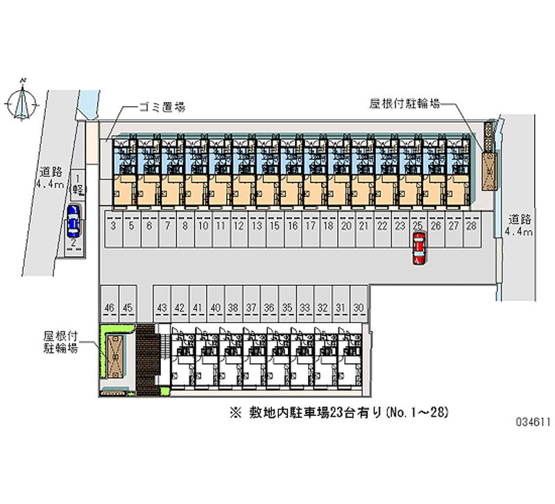 34611 bãi đậu xe hàng tháng