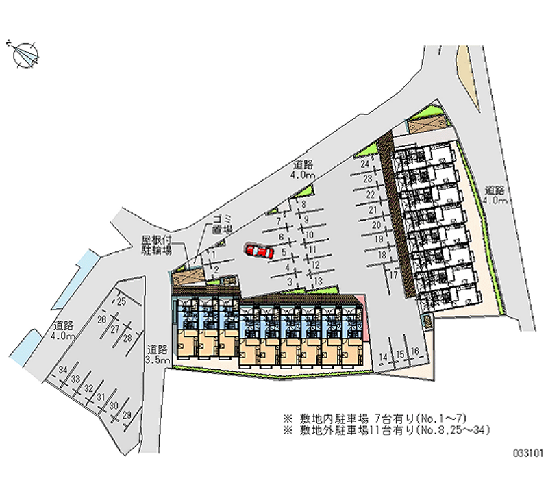 33101 Monthly parking lot