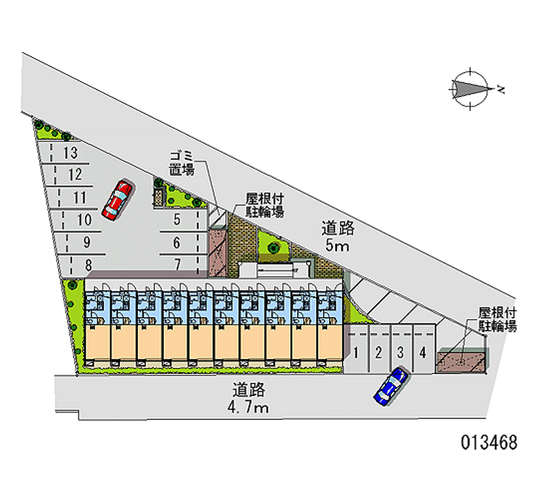 13468月租停車場