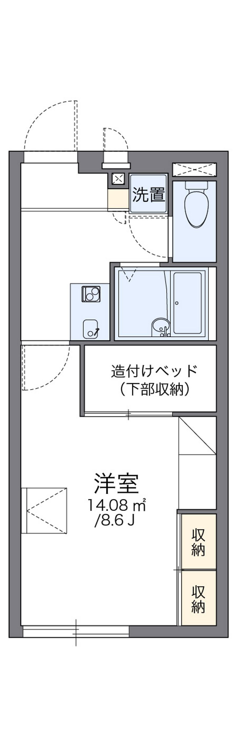 レオパレスグレース扇台 間取図