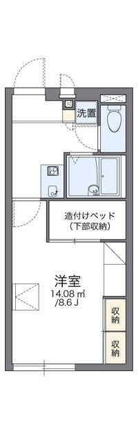 レオパレスグレース扇台 間取り図