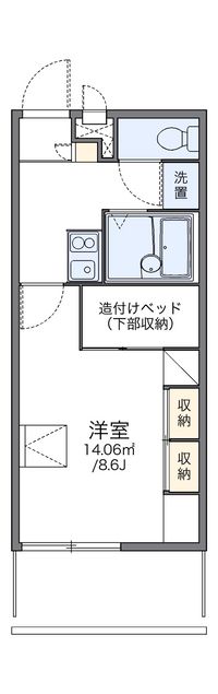 レオパレスコンフォール石橋Ａ 間取り図