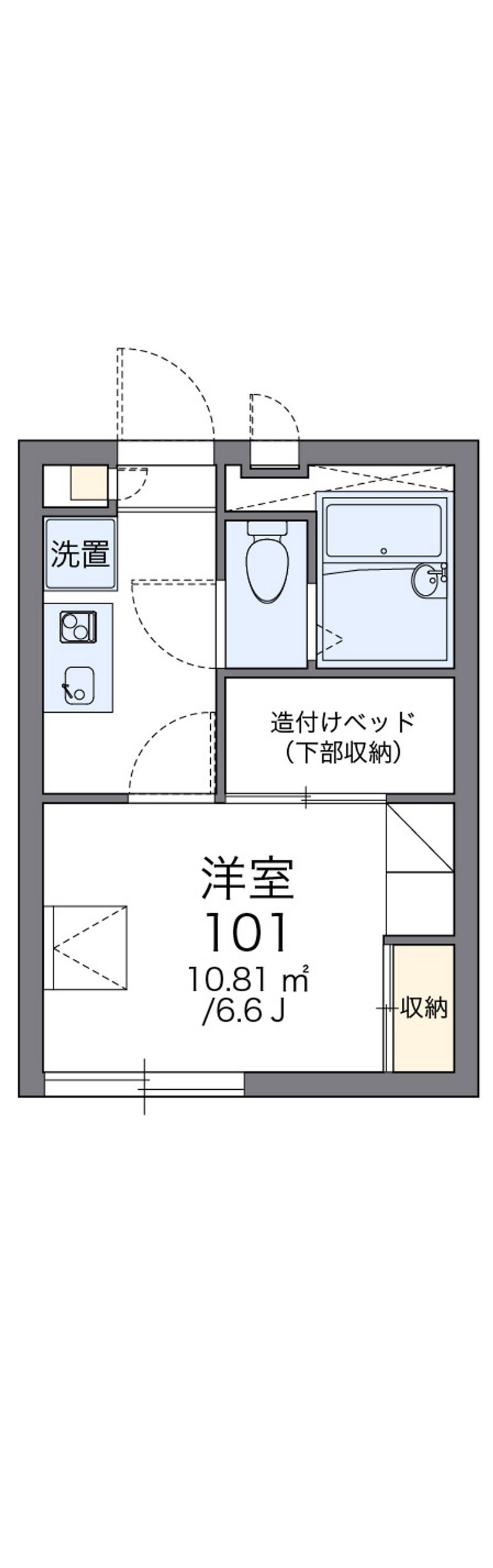 レオパレスルミエール 間取図