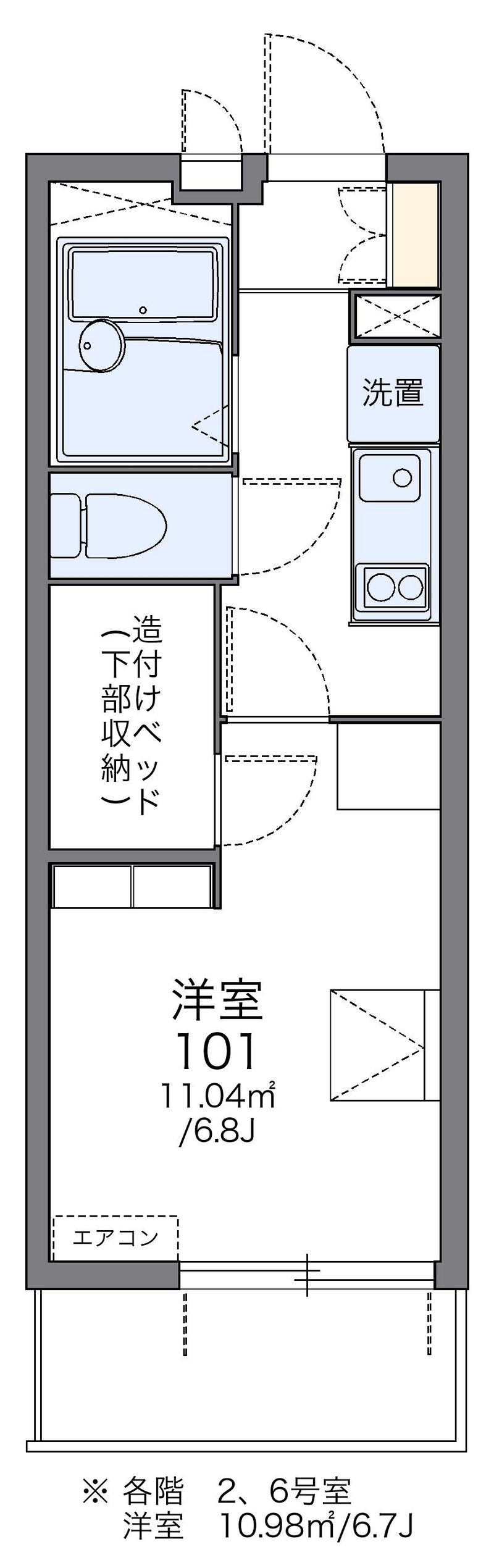レオパレス大曽根駅前 間取図
